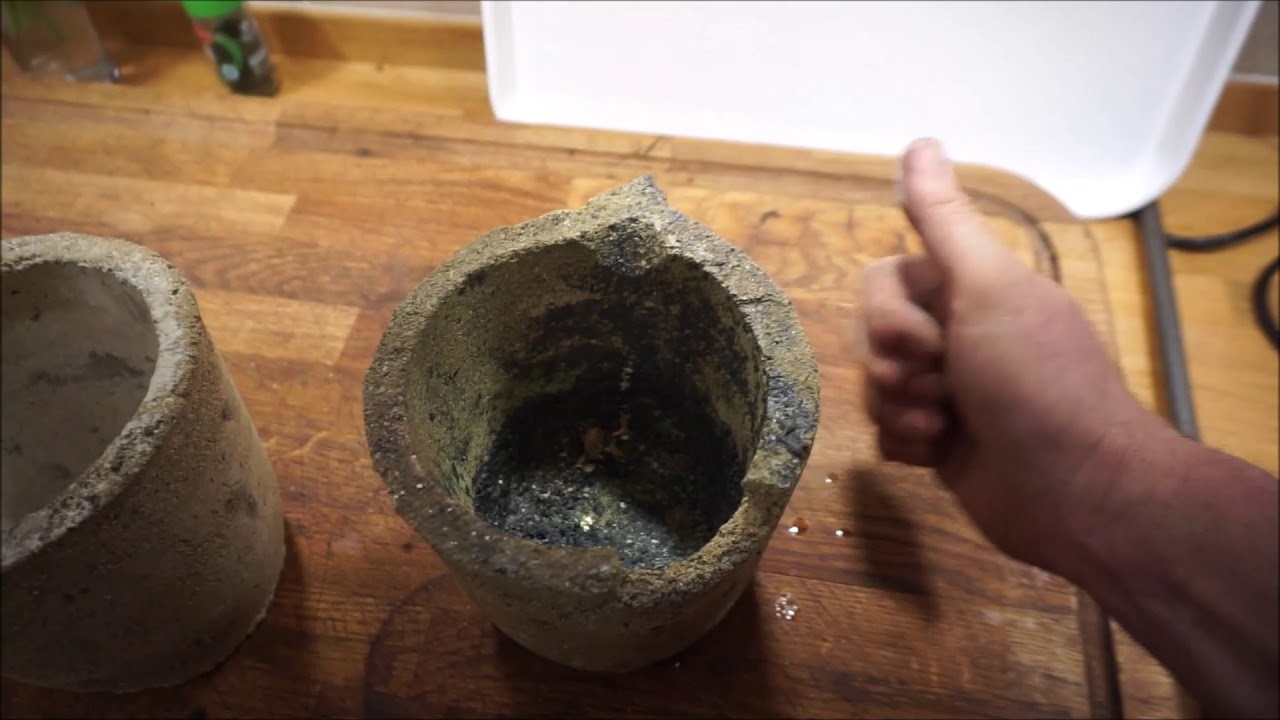 How do you make a clay crucible at home?