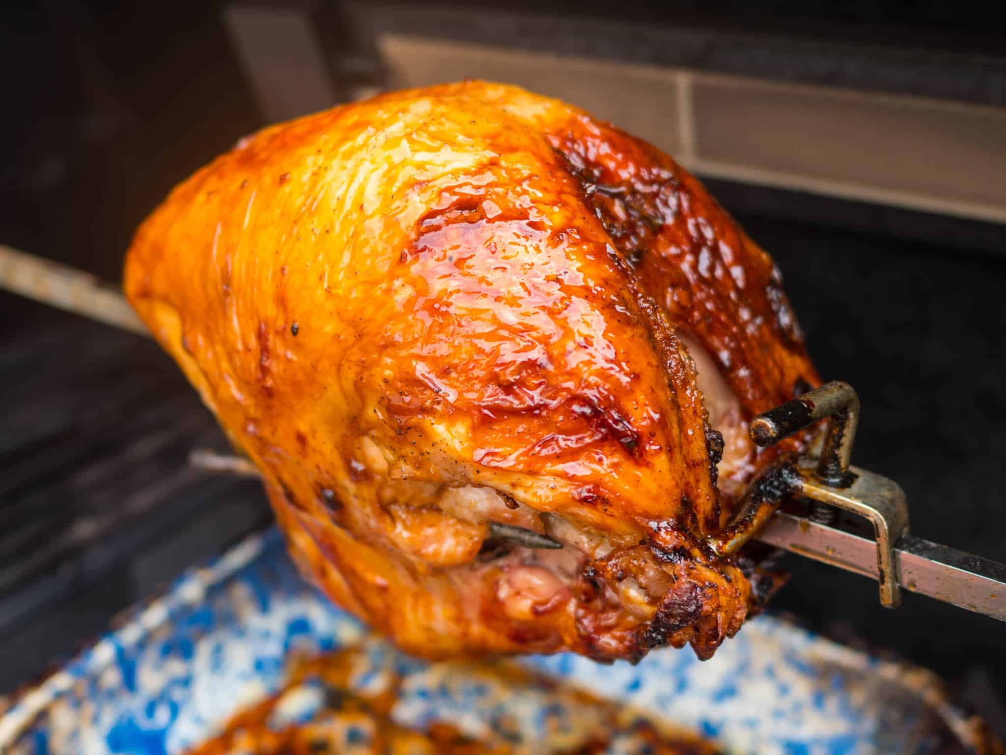 How do you rotisserie a Butterball turkey breast?