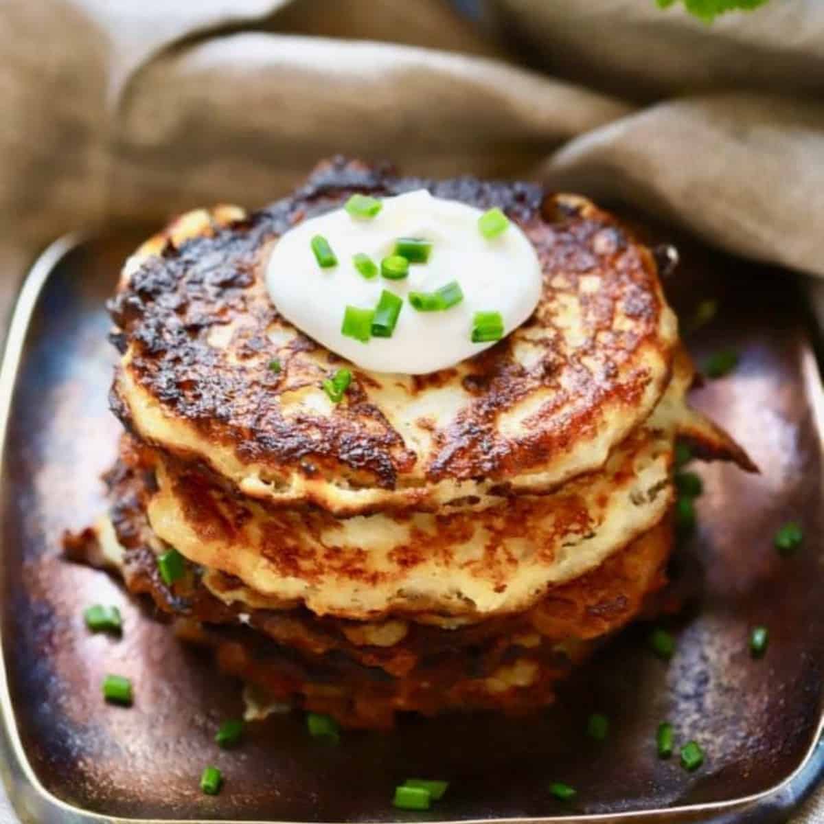 How many calories are in two potato cakes