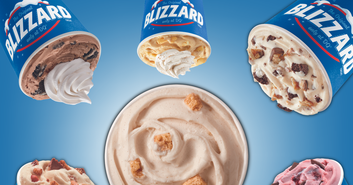 What are all the flavors of Blizzards at Dairy Queen?