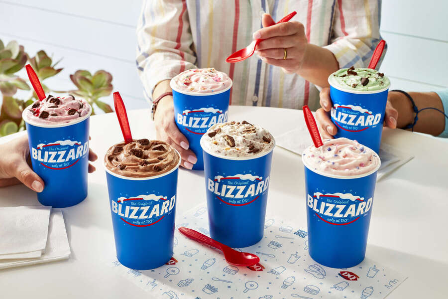 What are the five new Blizzard flavors?