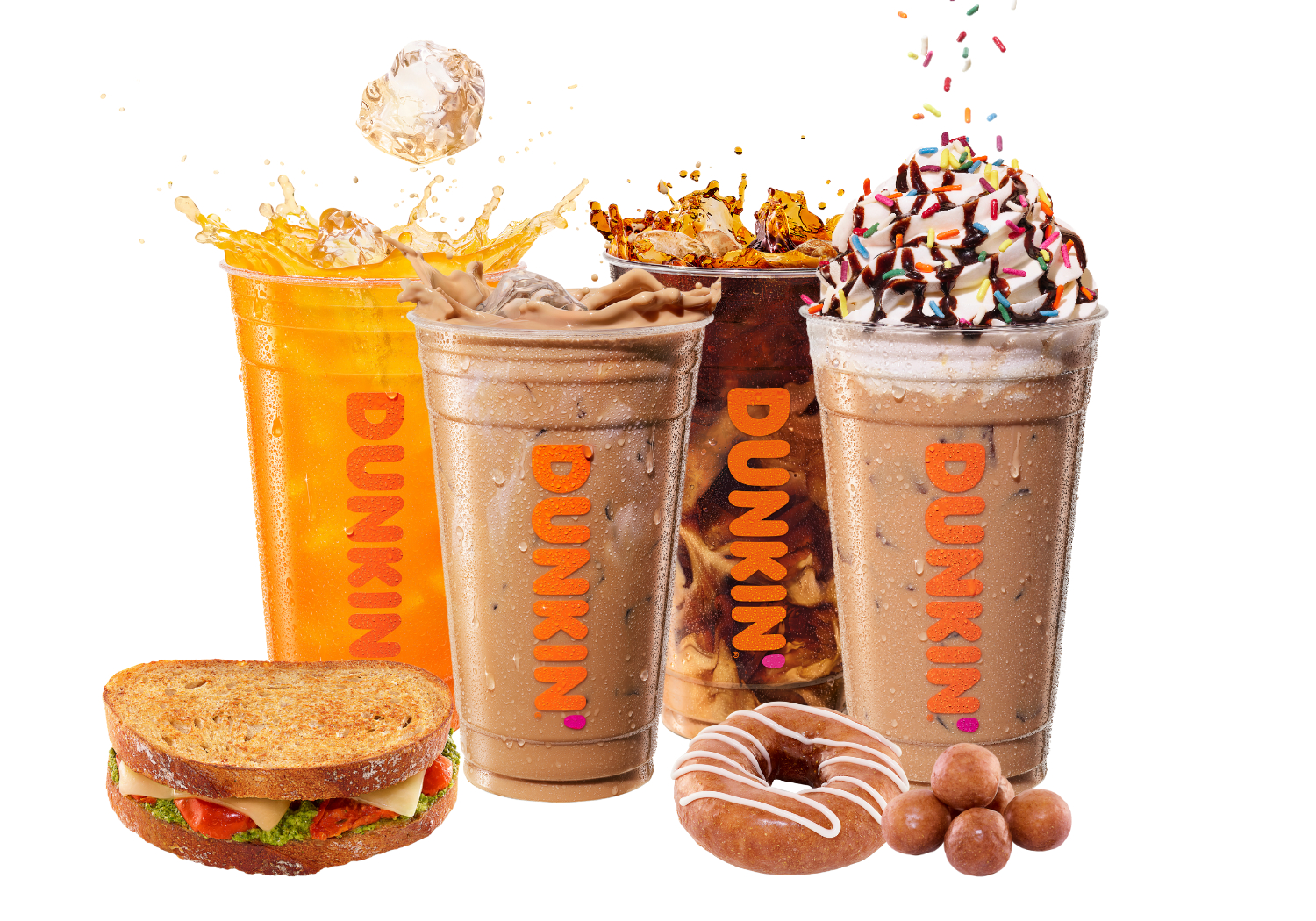 What are the refresher drinks at Dunkin Donuts