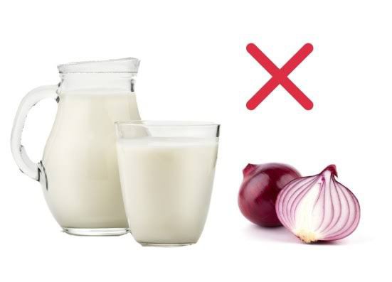 What happens when we eat onion milk?
