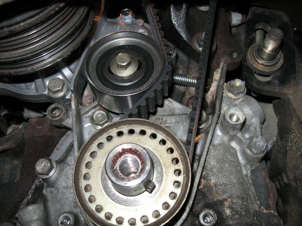 When should a timing belt be replaced on a Toyota Corolla?