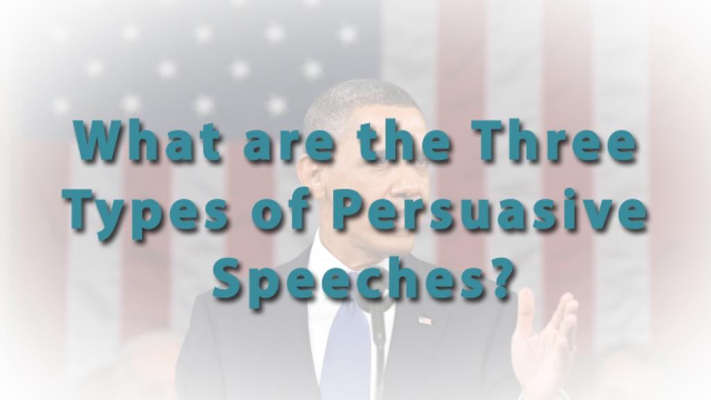 Which is most appropriate for persuasive speeches which is used most often?