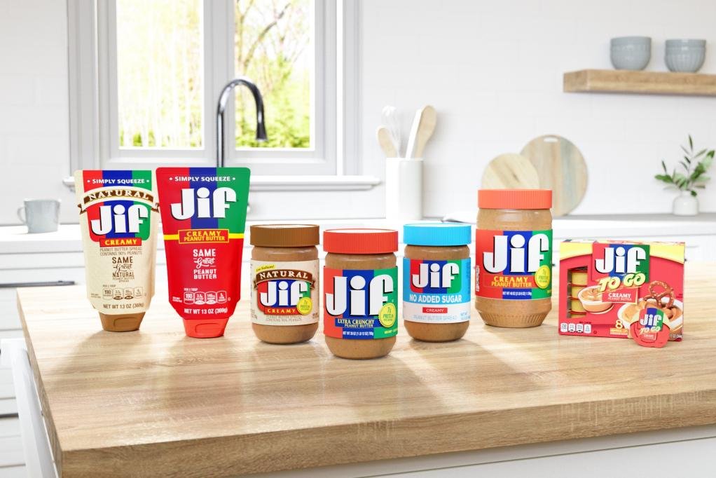 Where is the lot number on jif peanut butter?