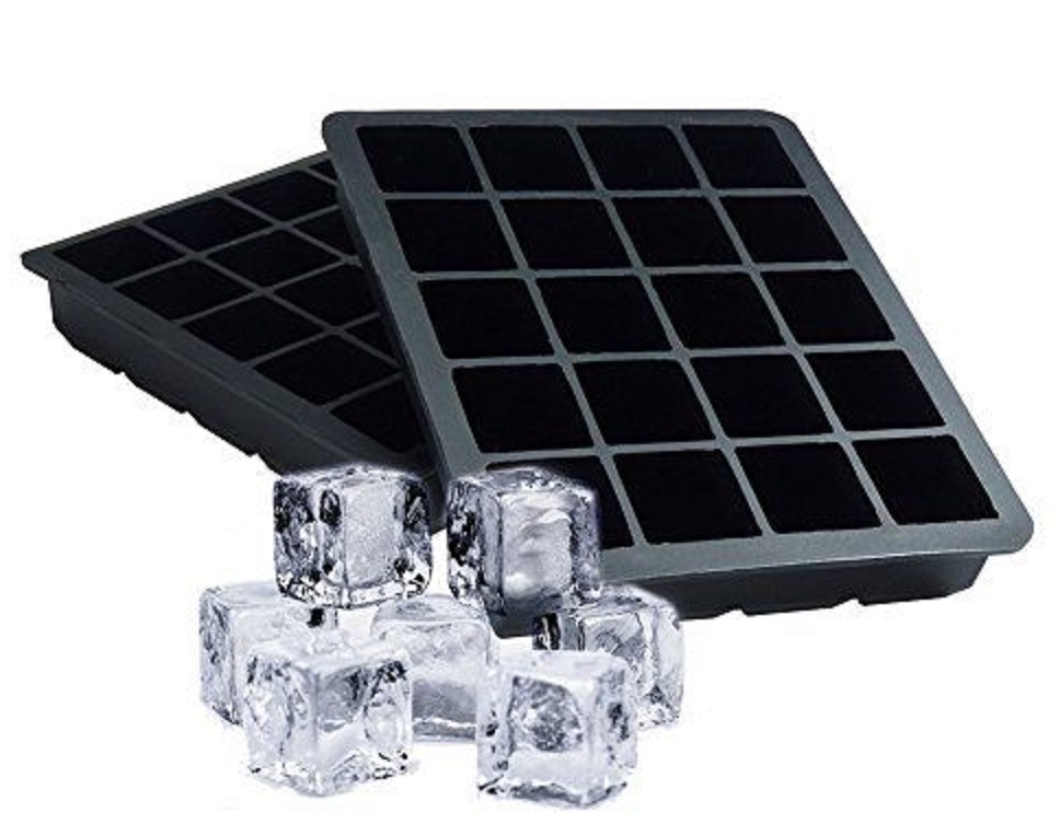 How do I get the smell out of silicone ice cube trays?