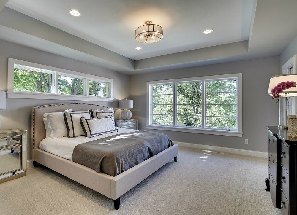 Why do bedrooms not have ceiling lights?